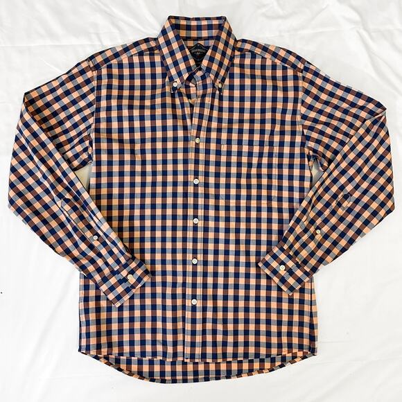 Bills Khakis Shirt Mens Size M Gingham Check Classic Fit Button Up - Picture 1 of 8